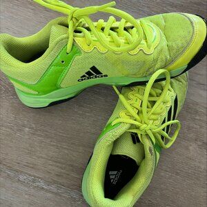 Addidas Green Tennis Shoes Boys 4-1/2 - Good Condition